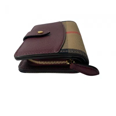 Pre-owned Burberry Multi-color Canvas Leather Wallet (bi-fold) ()
