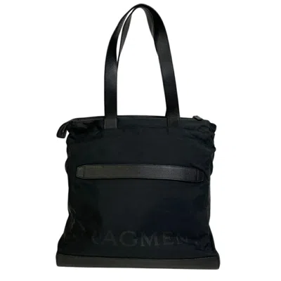 Pre-owned Bvlgari Black Nylon Leather Shoulder Bag ()