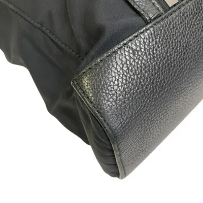 Pre-owned Bvlgari Black Nylon Leather Shoulder Bag ()