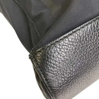 Pre-owned Bvlgari Black Nylon Leather Shoulder Bag ()