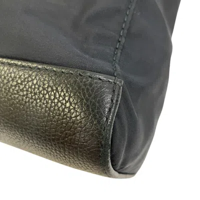 Pre-owned Bvlgari Black Nylon Leather Shoulder Bag ()