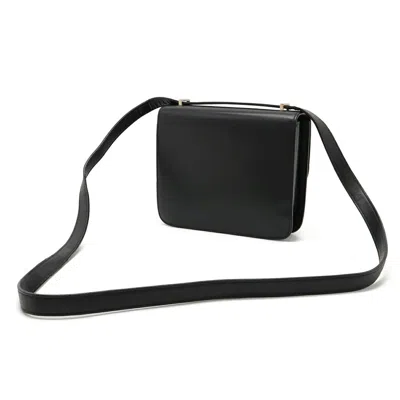 Pre-owned Cartier Black Leather Pochette Shoulder Bag ()