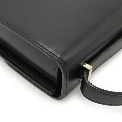 Pre-owned Cartier Black Leather Pochette Shoulder Bag ()