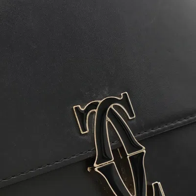 Pre-owned Cartier Black Leather Pochette Shoulder Bag ()