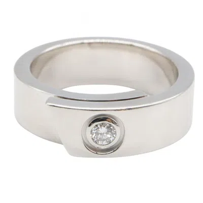 Pre-owned Cartier Clear White White Gold (18k) Anniversary Ring ()