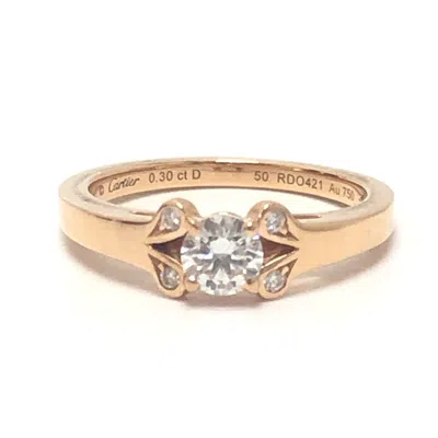 Pre-owned Cartier Gold Pink Gold (18k) Anniversary Ring ()