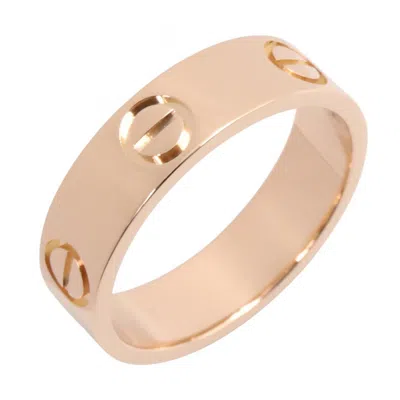 Pre-owned Cartier Gold Pink Gold (18k) Band Ring ()