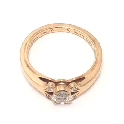 Pre-owned Cartier Gold Pink Gold (18k) Anniversary Ring ()