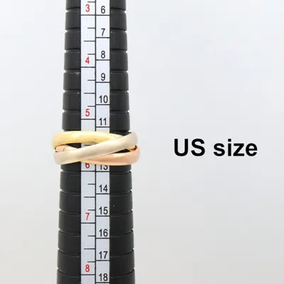 Pre-owned Cartier Gold Silver Yellow Gold (18k) Pink Gold (18k) White Gold (18k) Band Ring () In Multi