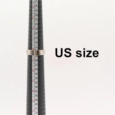 Pre-owned Cartier Silver White Gold (18k) Band Ring ()