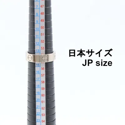 Pre-owned Cartier Silver White Gold (18k) Band Ring ()