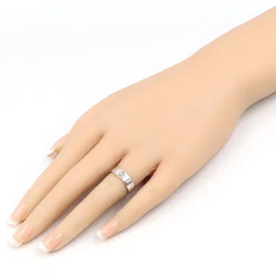 Pre-owned Cartier Silver White Gold (18k) Band Ring ()