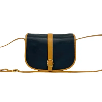 Pre-owned Celine Black Brown Leather Pochette Shoulder Bag () In Multi