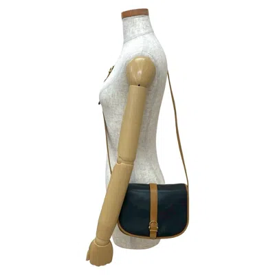 Pre-owned Celine Black Brown Leather Pochette Shoulder Bag () In Multi