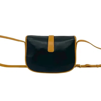 Pre-owned Celine Black Brown Leather Pochette Shoulder Bag () In Multi