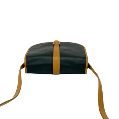 Pre-owned Celine Black Brown Leather Pochette Shoulder Bag () In Multi