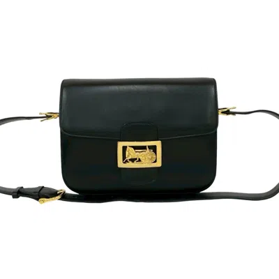 Pre-owned Celine Black Leather Pochette Shoulder Bag ()