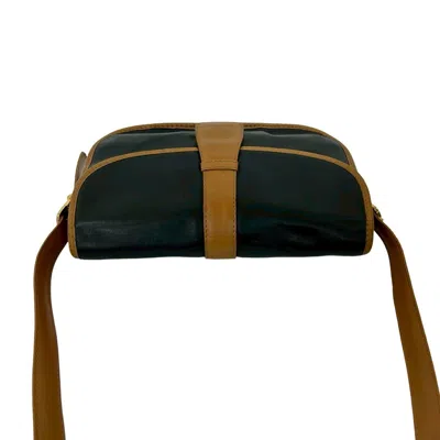 Pre-owned Celine Black Brown Leather Pochette Shoulder Bag () In Multi