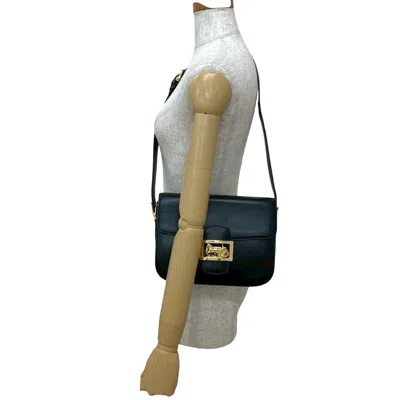 Pre-owned Celine Black Leather Pochette Shoulder Bag ()