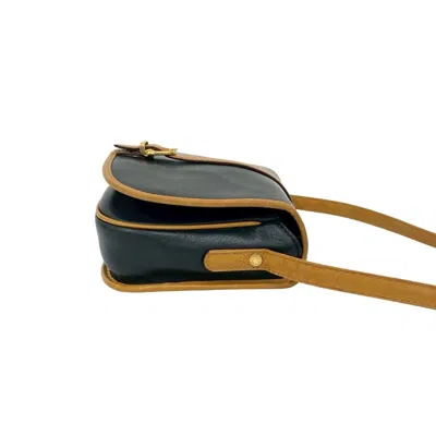 Pre-owned Celine Black Brown Leather Pochette Shoulder Bag () In Multi