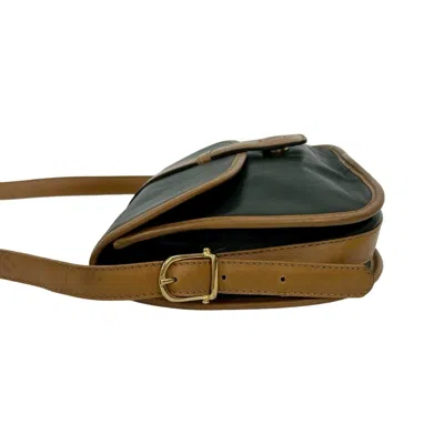 Pre-owned Celine Black Brown Leather Pochette Shoulder Bag () In Multi
