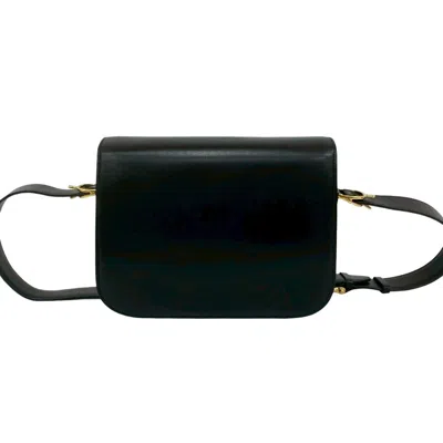 Pre-owned Celine Black Leather Pochette Shoulder Bag ()