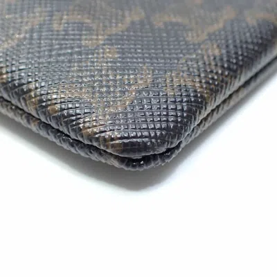 Pre-owned Celine Black Canvas Coin Purse/coin Case ()