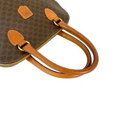 Pre-owned Celine Brown Leather Pvc Boston Bag Handbag ()