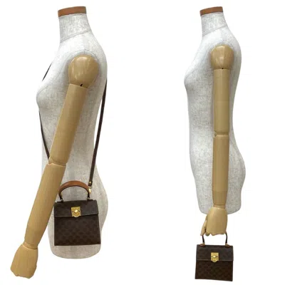 Pre-owned Celine Brown Leather Pvc Handbag Shoulder Bag ()