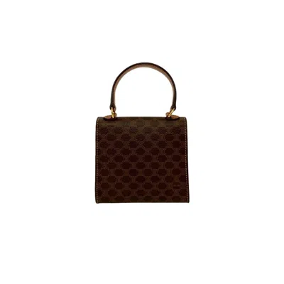 Pre-owned Celine Brown Leather Pvc Handbag Shoulder Bag ()
