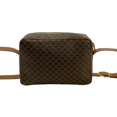 Pre-owned Celine Brown Leather Pvc Pochette Shoulder Bag ()
