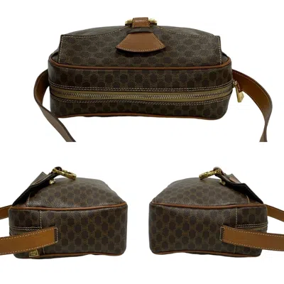 Pre-owned Celine Brown Leather Pvc Pochette Shoulder Bag ()