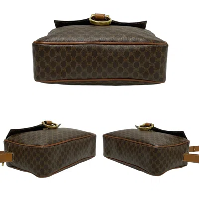 Pre-owned Celine Brown Leather Pvc Pochette Shoulder Bag ()