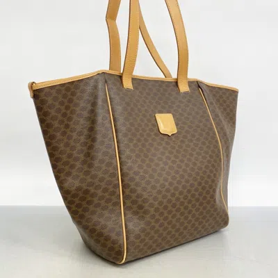 Pre-owned Celine Brown Pvc Tote Bag ()
