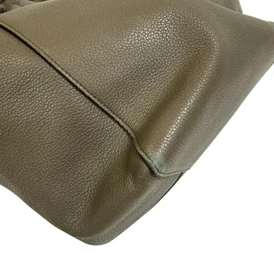 Pre-owned Celine Cabas Gray Leather Tote Bag ()