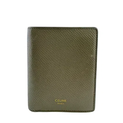 Pre-owned Celine Gray Leather Wallet (bi-fold) ()