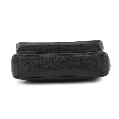 Pre-owned Chanel Black Grained Calfskin Tote Bag ()