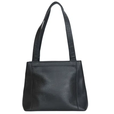 Pre-owned Chanel Black Grained Calfskin Tote Bag ()
