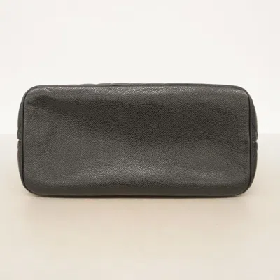Pre-owned Chanel Black Grained Calfskin Tote Bag ()