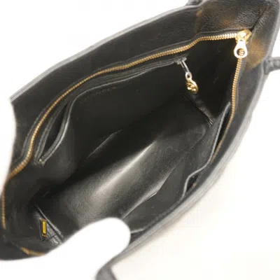Pre-owned Chanel Black Grained Calfskin Tote Bag ()