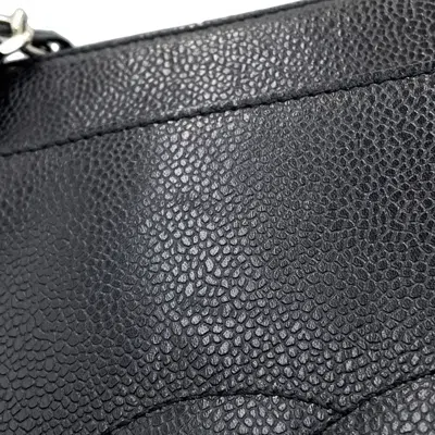 Pre-owned Chanel Black Grained Calfskin Tote Bag ()