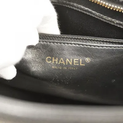 Pre-owned Chanel Black Grained Calfskin Tote Bag ()