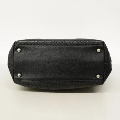 Pre-owned Chanel Black Leather Tote Bag ()