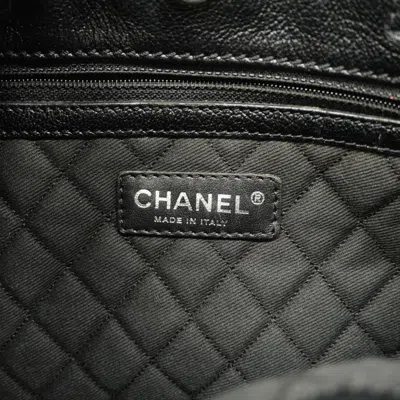 Pre-owned Chanel Black Leather Tote Bag ()