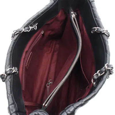 Pre-owned Chanel Black Leather Tote Bag ()