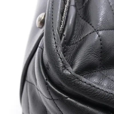 Pre-owned Chanel Black Leather Tote Bag ()