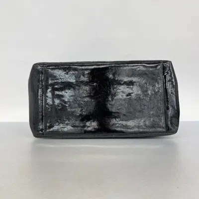 Pre-owned Chanel Black Patent Leather Tote Bag ()