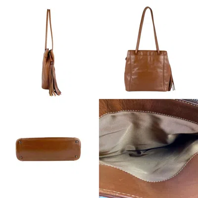 Pre-owned Chanel Brown Leather Shoulder Bag ()