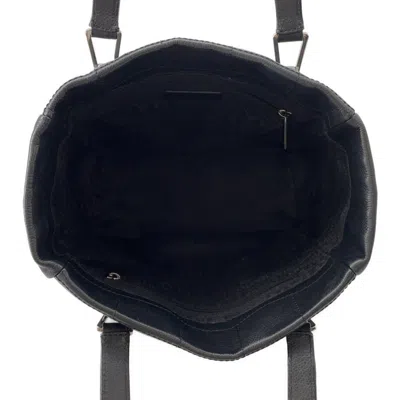 Pre-owned Chanel Chocolate Bar Black Grained Calfskin Tote Bag ()