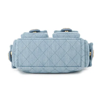 Pre-owned Chanel Light Blue Denim Shoulder Bag ()